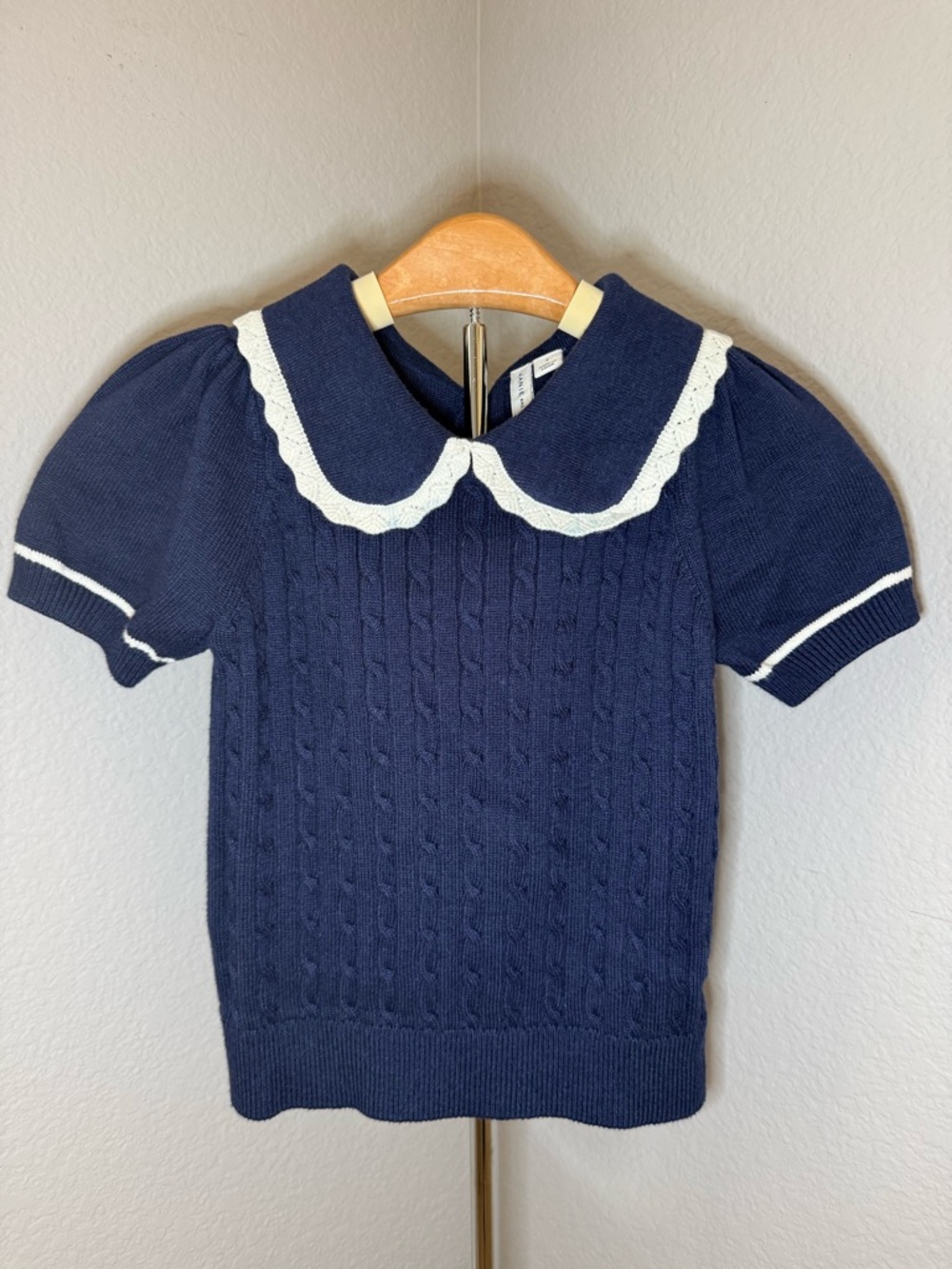 Janie & Jack Girls Size 7 Short Sleeve Sweater